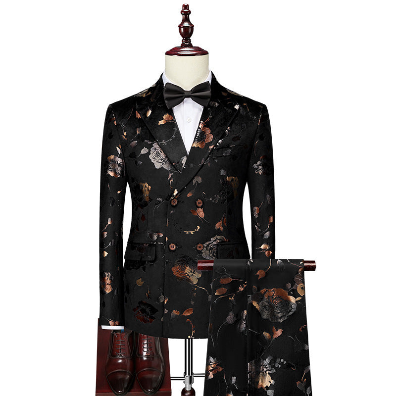 Empire Elegance Steampunk Printed Tie Suit Set