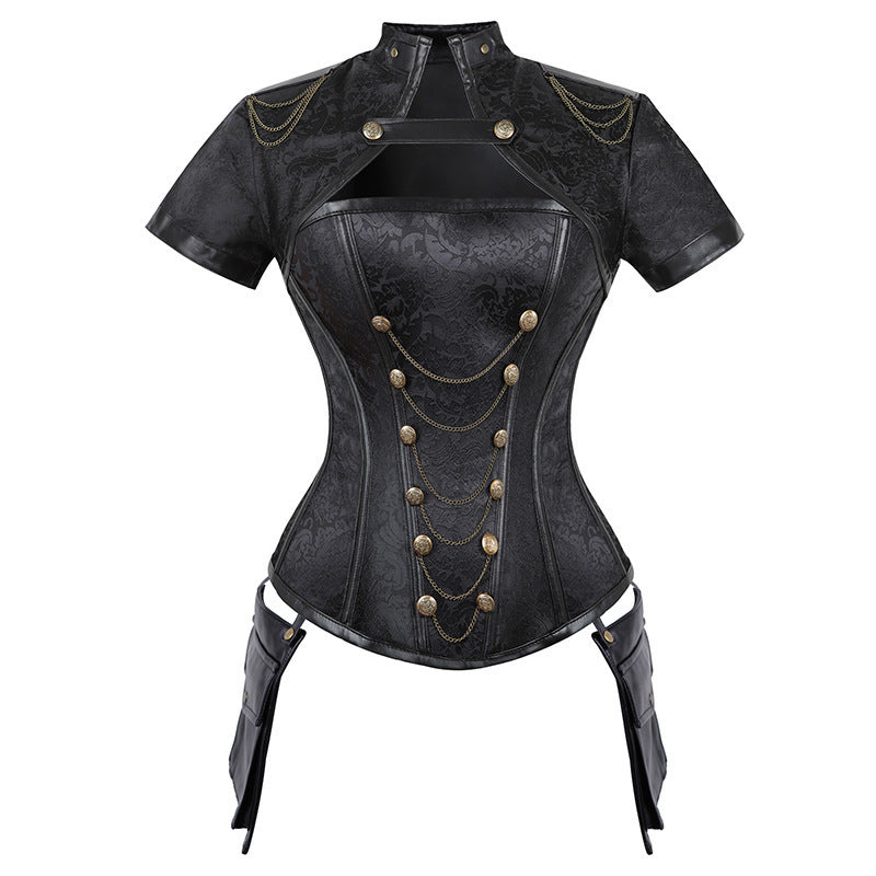 Steampunk Victorian-Inspired Lace-Up Corset Dress