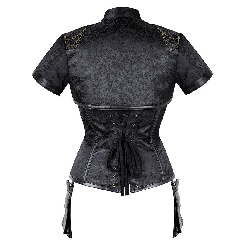 Steampunk Victorian-Inspired Lace-Up Corset Dress