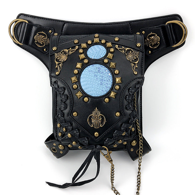 Steampunk Multifunctional Pocket – Adjustable PU Leather Utility Bag