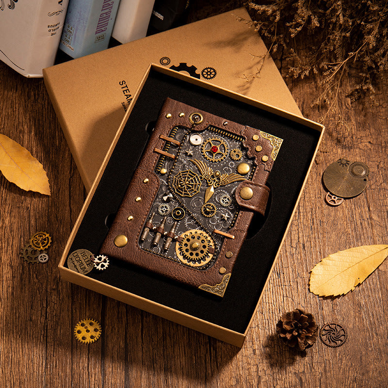 The Sovereign Ledger: European Retro Steampunk Leather Journal