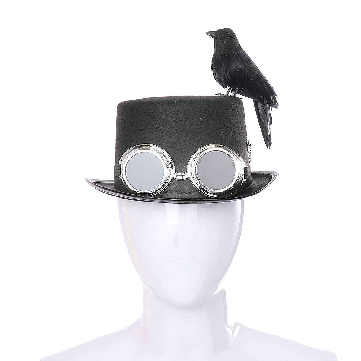 Steampunk Gothic Crow Hat – Unisex Fantasy Statement Piece