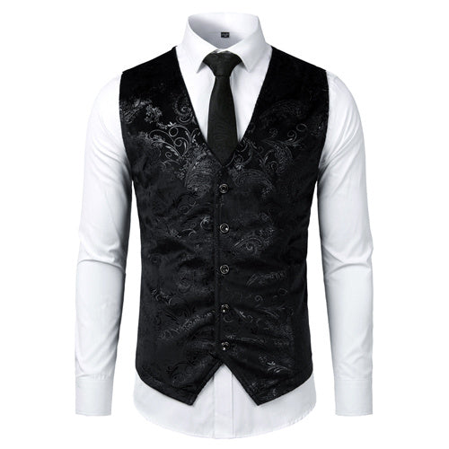 The Valiant Stratos: Steampunk Tailored Gilet for the Modern Gentleman