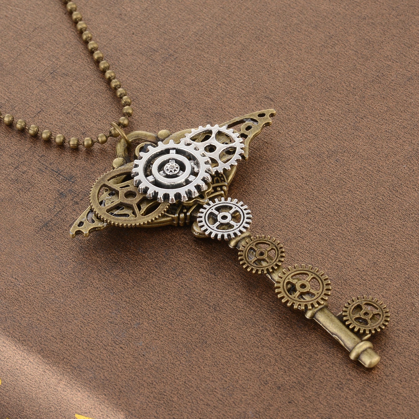 The Brass Mechanica Pendant Necklace