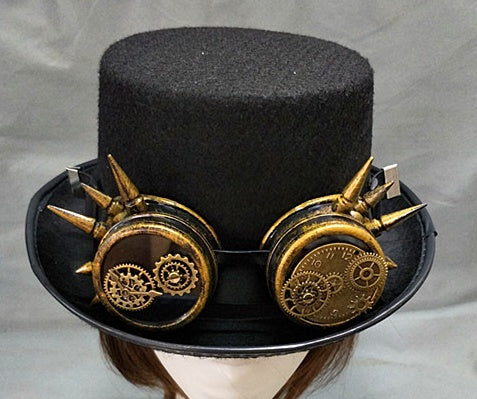 Steampunk Cotton & Linen High Hat with Vintage Detailing