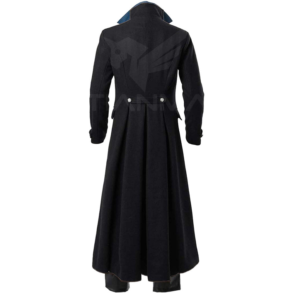 Steampunk Double-Breasted Lapel Windbreaker Coat