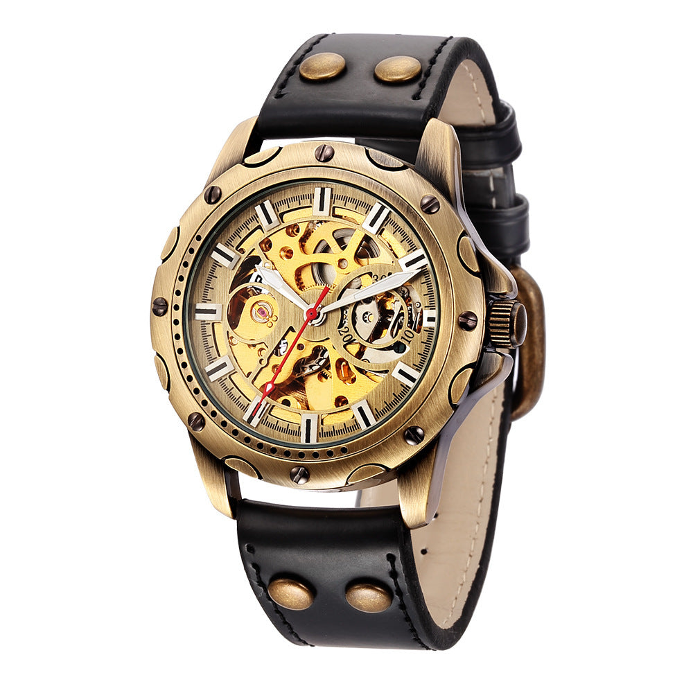 Chrono-Forge Steampunk Skeleton Watch