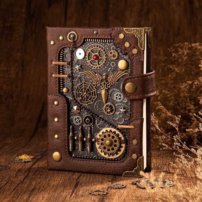 The Sovereign Ledger: European Retro Steampunk Leather Journal