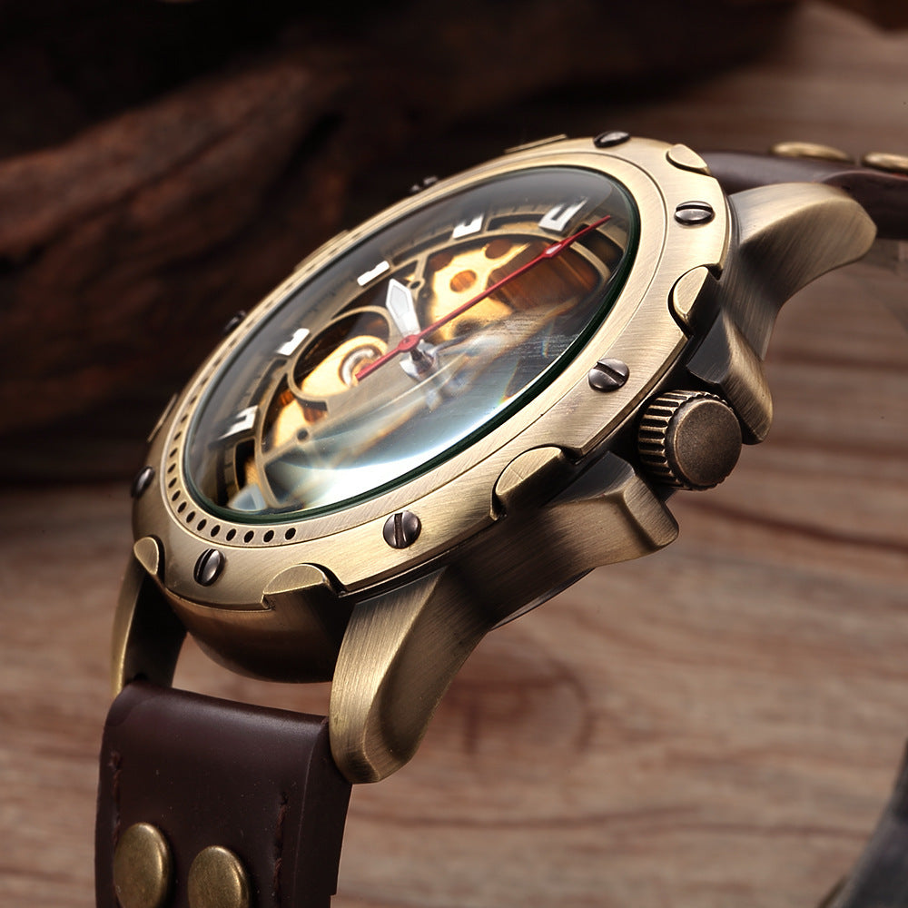 Chrono-Forge Steampunk Skeleton Watch