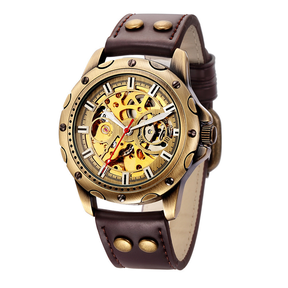 Chrono-Forge Steampunk Skeleton Watch