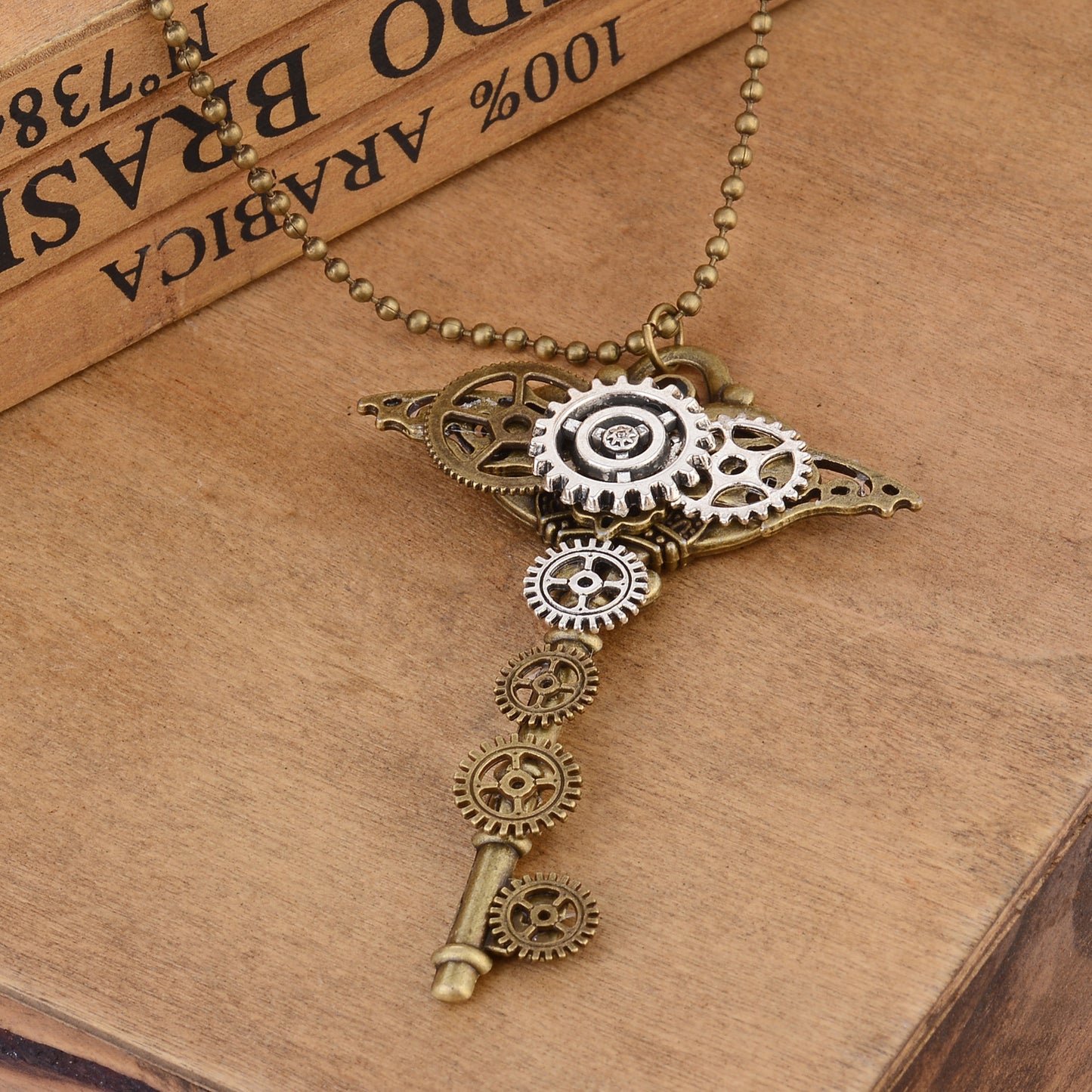 The Brass Mechanica Pendant Necklace