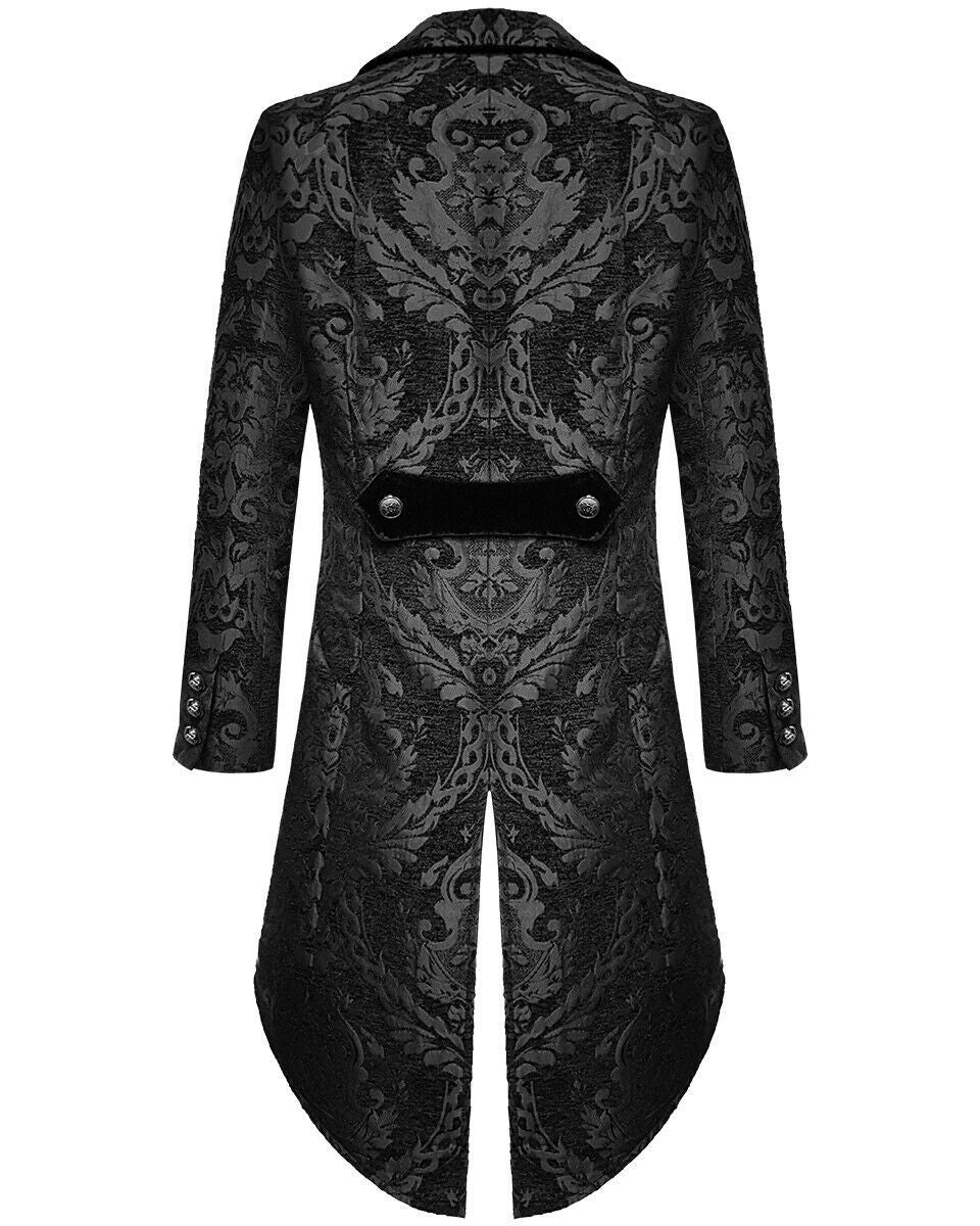 Eclipse Tailcoat: Steampunk Brocade Wedding Jacket