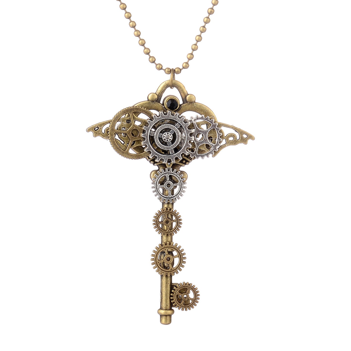 The Brass Mechanica Pendant Necklace